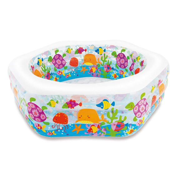 აუზი ხუთკუთხედი თევზებით 1.9x1.8x0.6 - Intex, 3 image