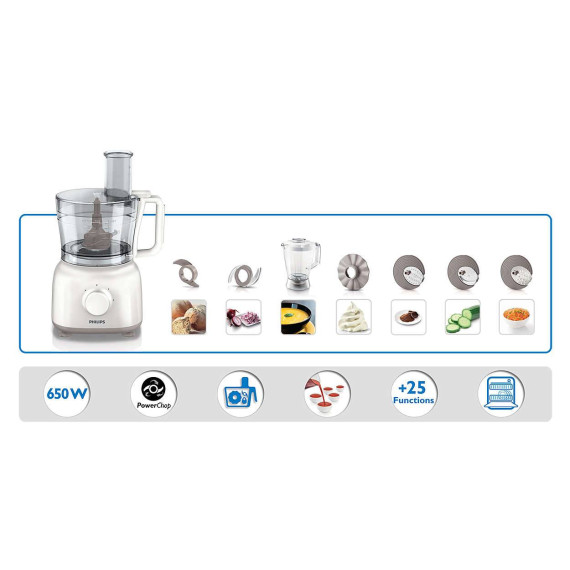 Philips სამზარეულოს კომბაინი HR7628/00 (ფილიპსი), 6 image
