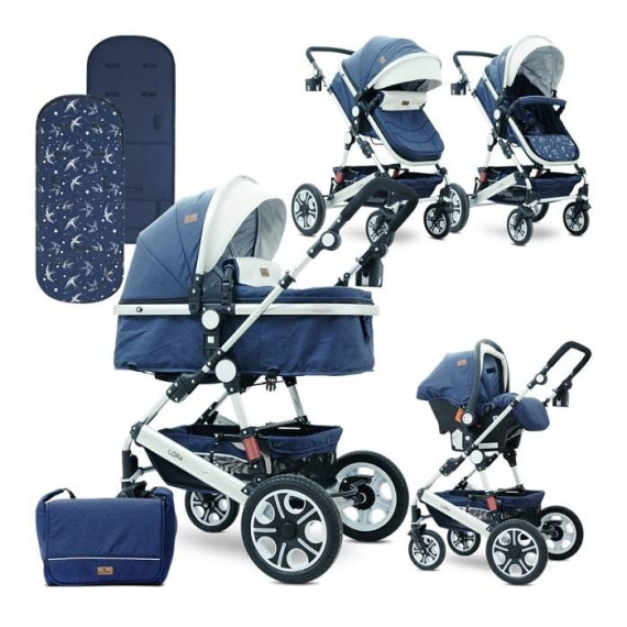 Lorelli ეტლის კომპლექტი LORA SET ლურჯი (ლორელი)