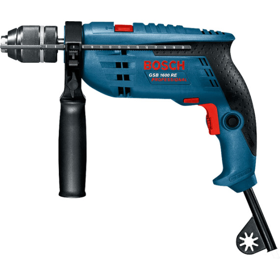 ელექტრო ბურღი, დარტყმით GSB 1600 RE Bosch