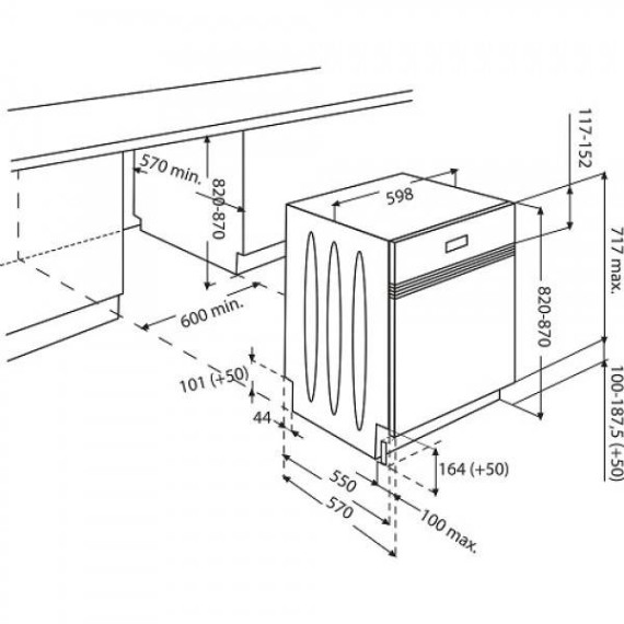 Beko ჭურჭლის სარეცხი მანქანა DSN04310X Superia (ბეკო), 2 image