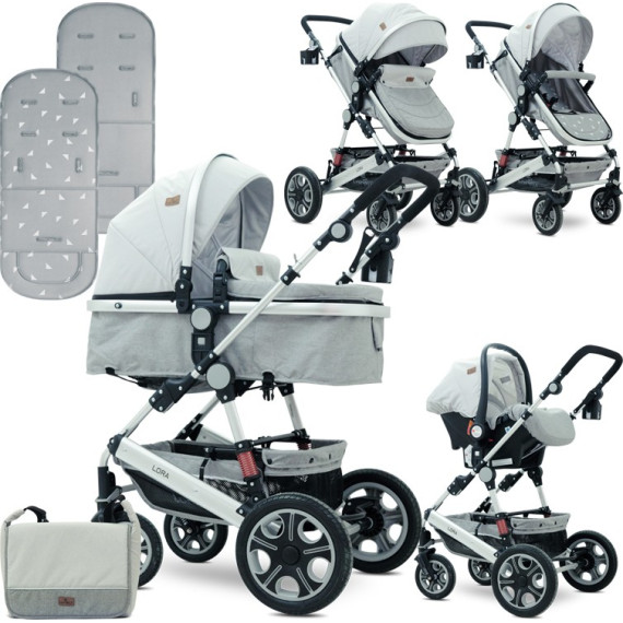 Lorelli ეტლის კომპლექტი LORA SET ნაცრისფერი (ლორელი) Lorelli ეტლის კომპლექტი LORA SET ნაცრისფერი (ლორელი)