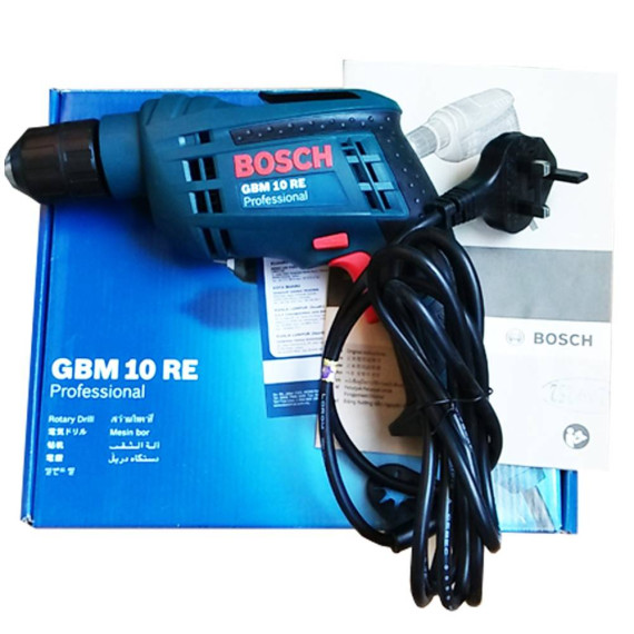 ბურღი Bosch GBM 10 RE + სახრახნისის კომპლექტი, 4 image