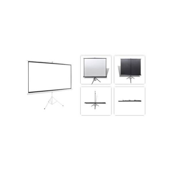პროექტორის ეკრანი - ALLSCREEN TRIPOD PROJECTION SCREEN 180X180CM HD FABRIC CTP-7272 100 inch, 3 image