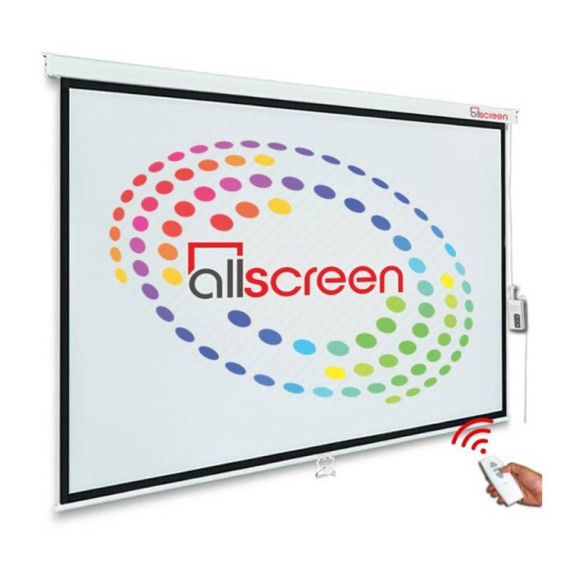 პროექტორის ელექტრო ეკრანი - ALLSCREEN ELECTRIC PROJECTION SCREEN 360X270CM HD FABRIC CMP-18043 WITH REMOTE CONTROL 177 inch / 449 SM