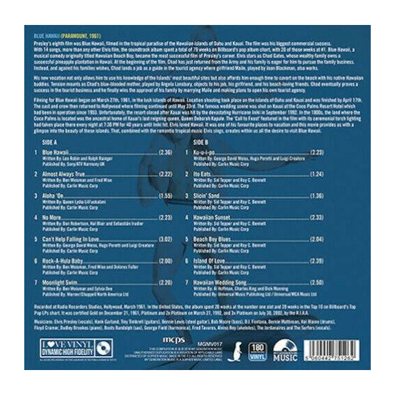 Elvis Presley - Blue Hawaii – Vinyl, 2 image Elvis Presley - Blue Hawaii – Vinyl, 2 image