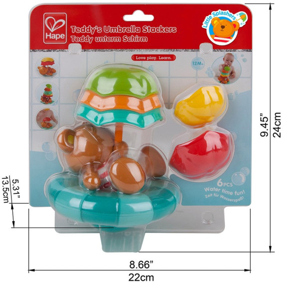 აბაზანის სათამაშოები - Teddy's Umbrella Stackers, 3 image