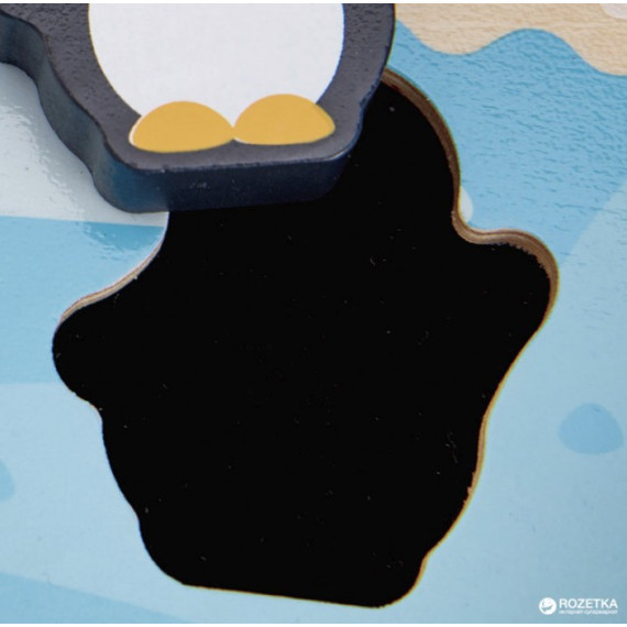 ხის სათამაშო პაზლი პოლარული ცხოველები პატარებისთვის  – Hape, 2 image