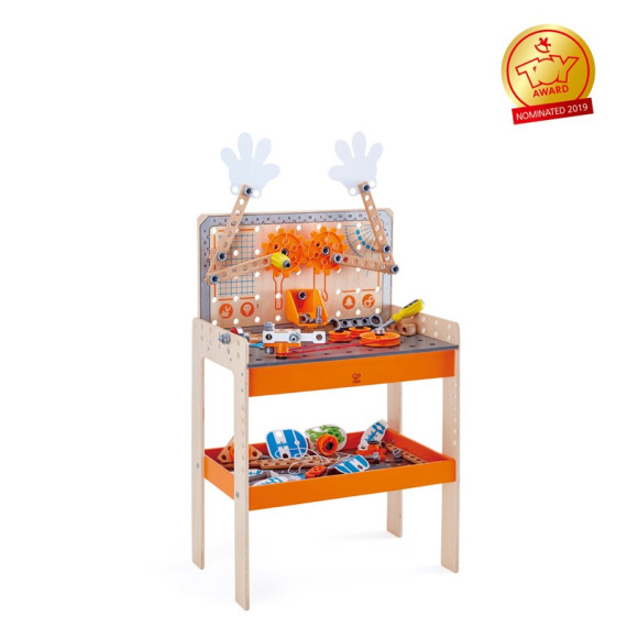 ხის სათამაშო სახელოსნო პატარებისთვის Deluxe Scientific Workbench – Hape