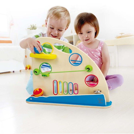 ხის სათამაშო ასაწყობი სასახლე ROLLER DERBY -  Hape, 2 image