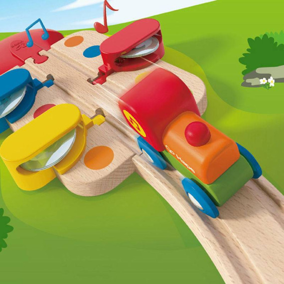 ხის სათამაშო მუსიკალური მატარებელი – Hape, 3 image