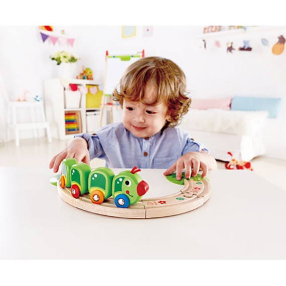 სათამაშო მუხლუხო მატარებელი – Hape, 3 image