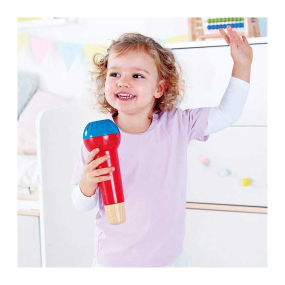 ხის სათამაშო მიკროფონი – Hape, 2 image