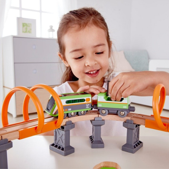 სათამაშო მზის ენერგიაზე მომუშავე მატარებელი – Hape, 3 image