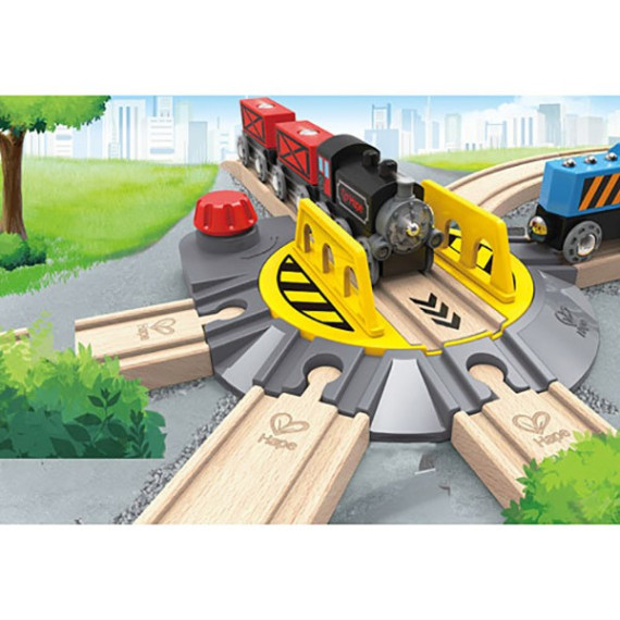 სათამაშო მატარებლის მბრუნავი სადგამი -  Hape, 3 image