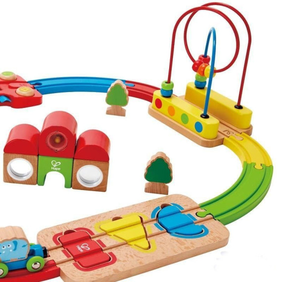 სათამაშო რკინიგზა ცისარტყელა – Hape