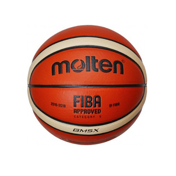 კალათბურთის ბურთი MOLTEN BGM5X FIBA ტოპ სავარჯიშო, სინთ. ტყავი