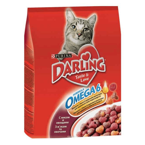 დარლინგი კატის  საქ. ხორცით და ბოსტნეულით 2კგ