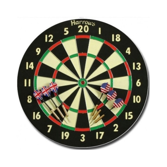 დარტსის დაფა BRISTOW'S FAMILY DART GAME BOARD დარტსით