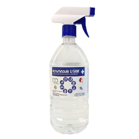 დეზოტეკი U 500 ზედაპირების სადეზინფექციო - 1 ლიტრი