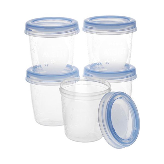 რძის შესანახი კონტეინერები, "Avent"180 მლ, 5ც, 2 image რძის შესანახი კონტეინერები, "Avent"180 მლ, 5ც, 2 image