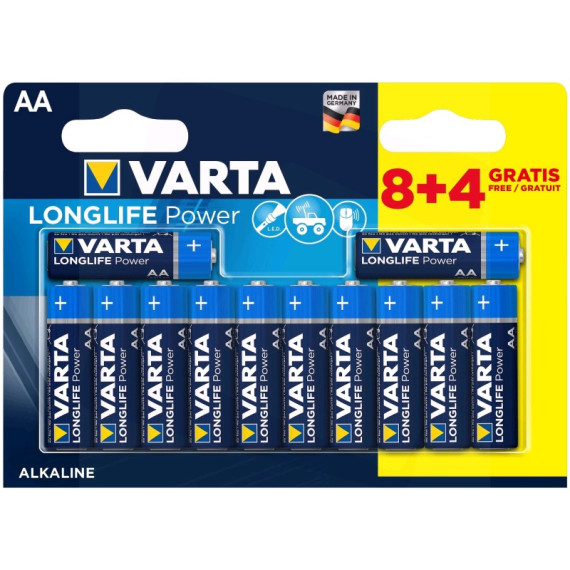 ბატარეა Longlife Power  8+4 AA (Double Blister)