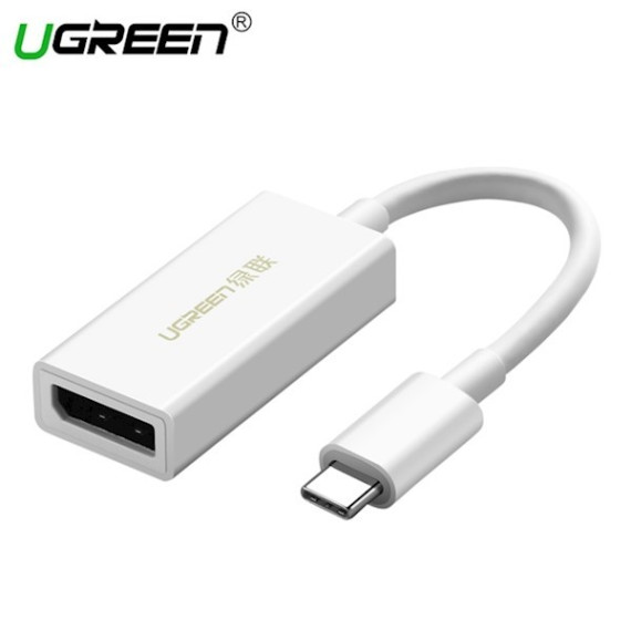 ადაპტერი - UGREEN MM130 (40372) USB-C to DisplayPort Adapter (White)
