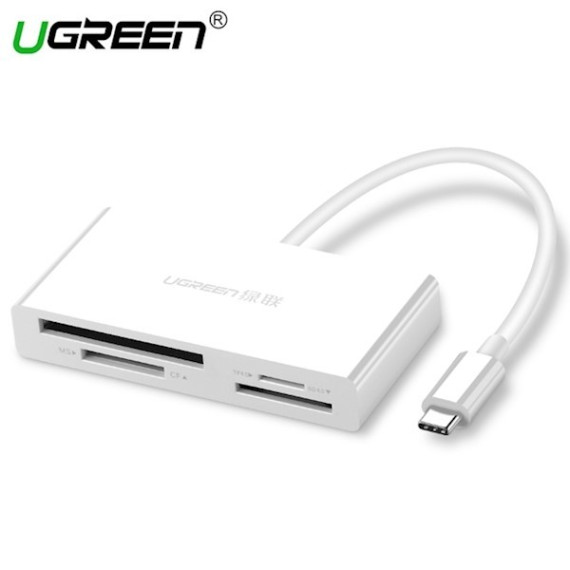 ბარათის წამკითხველი - UGREEN CM102 (40745) 4-In-1USB-C Card Reader TF/SD 4.0