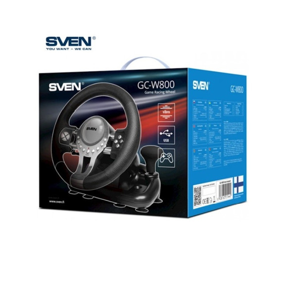 კომპიუტერული საჭე SVEN - GC-W800 (PC/PS3/PS4/Xbox ONE), 3 image კომპიუტერული საჭე SVEN - GC-W800 (PC/PS3/PS4/Xbox ONE), 3 image