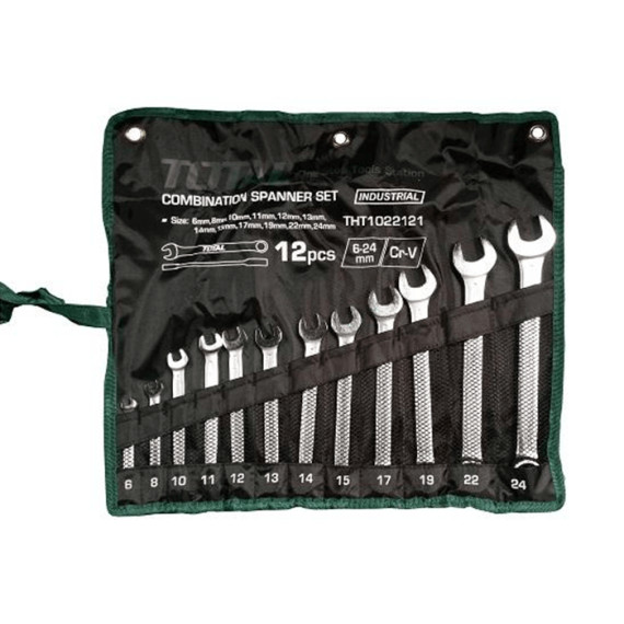 ქანჩის გასაღებების ნაკრები, 12 ნაჭრ - TOTAL