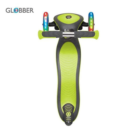 სკუტერი – SCOOTER.GLB.ELITE DELUXE LIGHTS LIME GREEN 444-406, 4 image