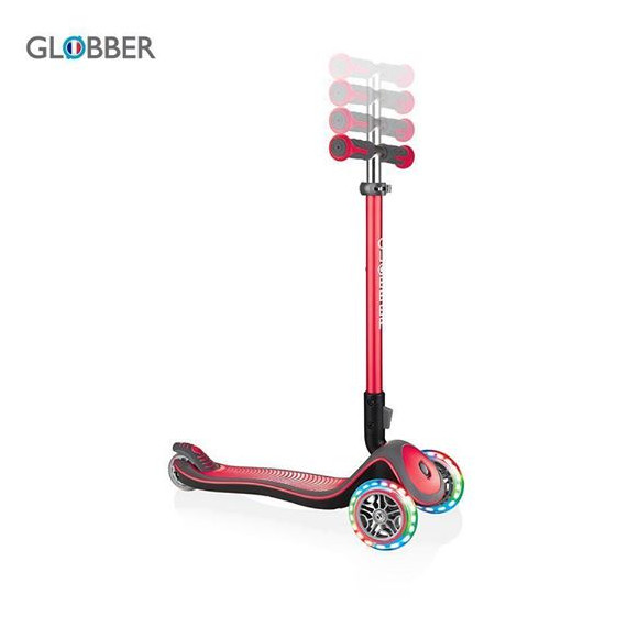 სკუტერი – SCOOTER.GLB.ELITE DELUXE LIGHTS NEW RED 444-402, 4 image