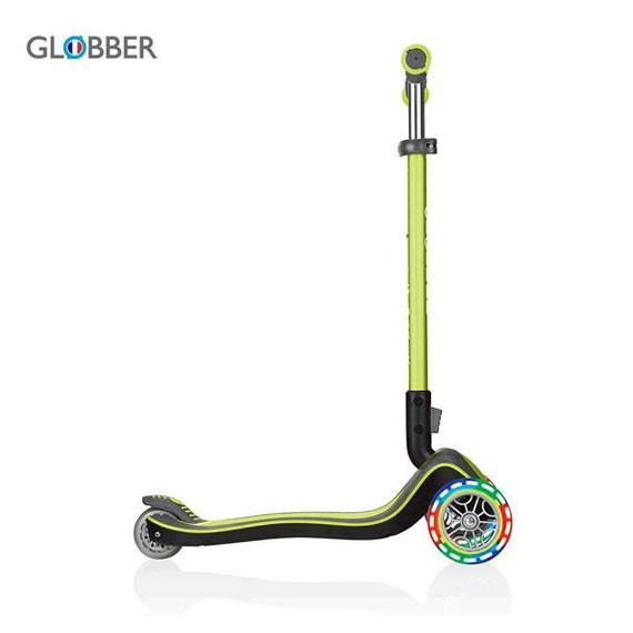 სკუტერი – SCOOTER.GLB.ELITE DELUXE LIGHTS LIME GREEN 444-406, 3 image