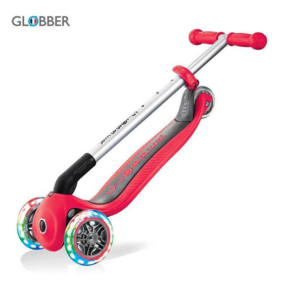 სკუტერი – SCOOTER.GLB.PRIMO FOLDABLE LIGHTS NEW RED 432-102, 4 image