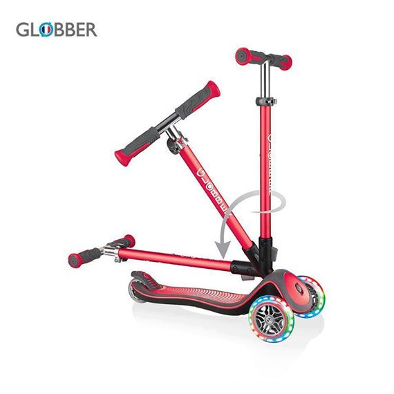 სკუტერი – SCOOTER.GLB.ELITE DELUXE LIGHTS NEW RED 444-402, 5 image