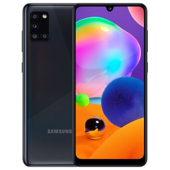 Samsung მობილური ტელეფონი A315F Galaxy A31 Black (შავი)