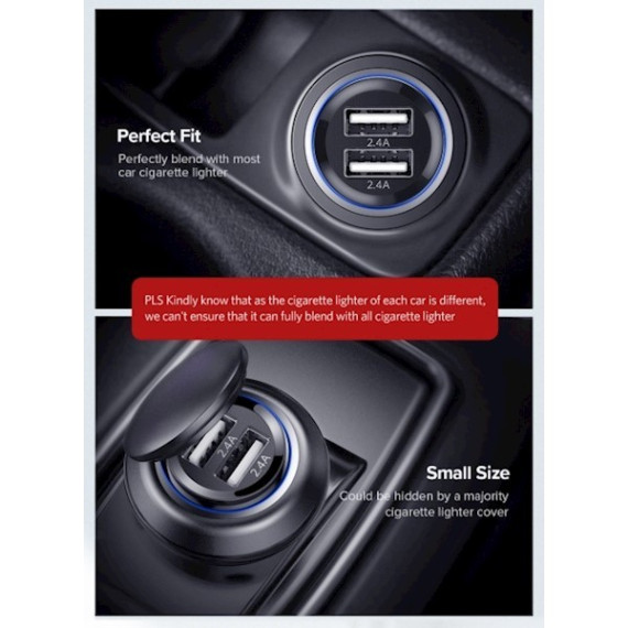 Ugreen მანქანის USB დამტენი ED018 (50875) (იუგრინი), 4 image