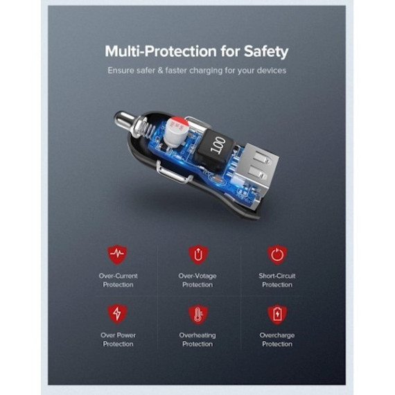 Ugreen მანქანის USB დამტენი ED018 (50875) (იუგრინი), 6 image