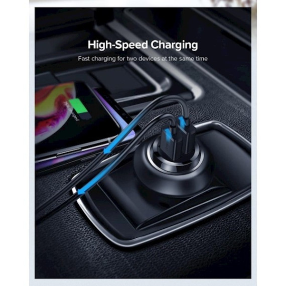 Ugreen მანქანის USB დამტენი ED018 (50875) (იუგრინი), 5 image