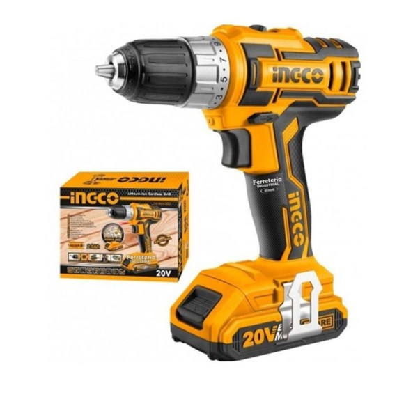 Li-Ion უსადენო ელექტრო ბურღი INGCO CDLI2002