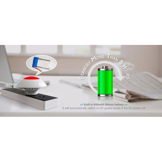 სირენა - KERUI  Wireless Flashing Siren Alarm Flash Horn Red Light Strobe Siren 433 MHz suit for most Alarm System hot product Wireless Siren, 4 image