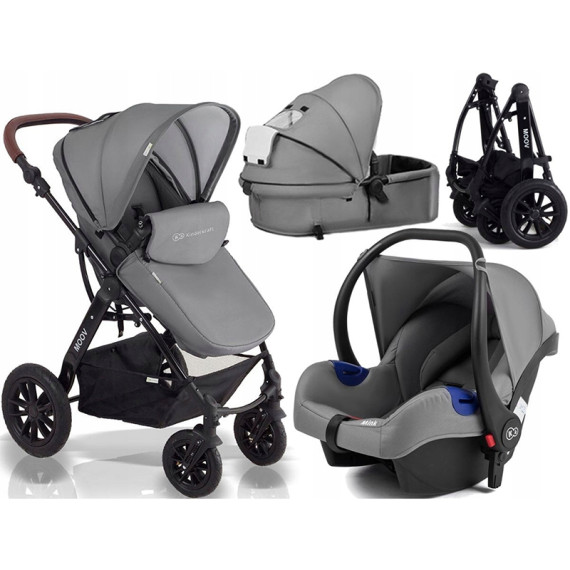 Asalvo ეტლის კომპლექტი Kinderkraft შავი (ასალვო)