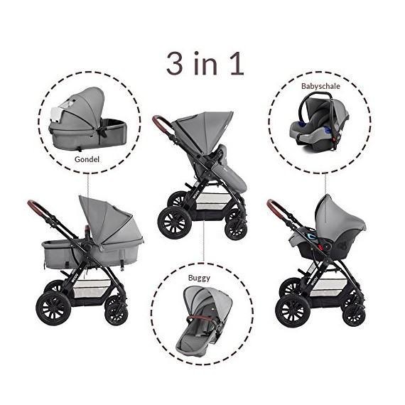 Asalvo ეტლის კომპლექტი Kinderkraft შავი (ასალვო), 5 image