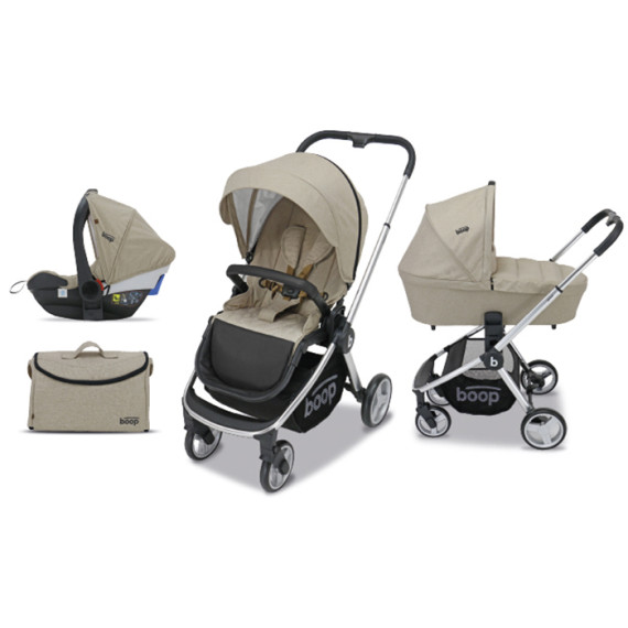 Asalvo ეტლის კომპლექტი TRIO GENIUS ბეჟი (ასალვო)