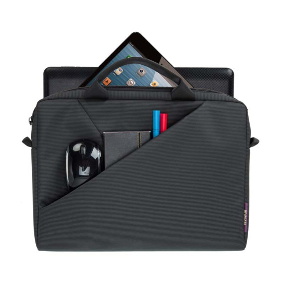 ჩანთა ნოუთბუქის RIVACASE 8720 grey Laptop bag 13.3″, 3 image