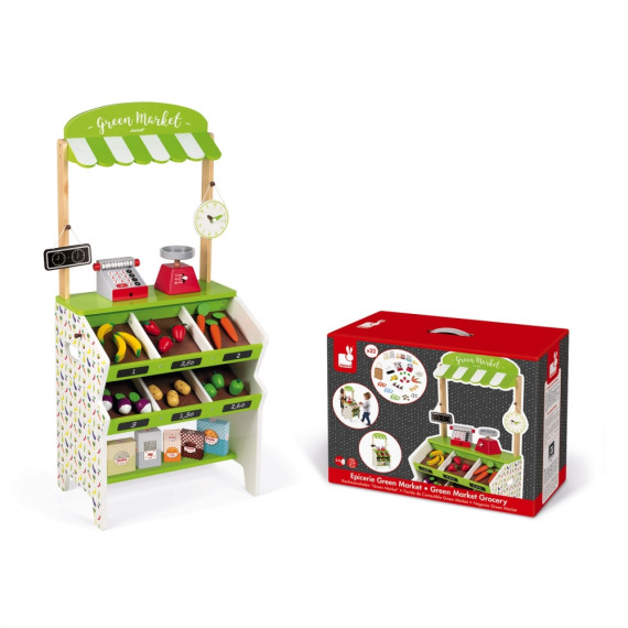 Janod - სამზარეულო Janod Game set Janod Countertop with vegetables J06574 (ჯანოდი)