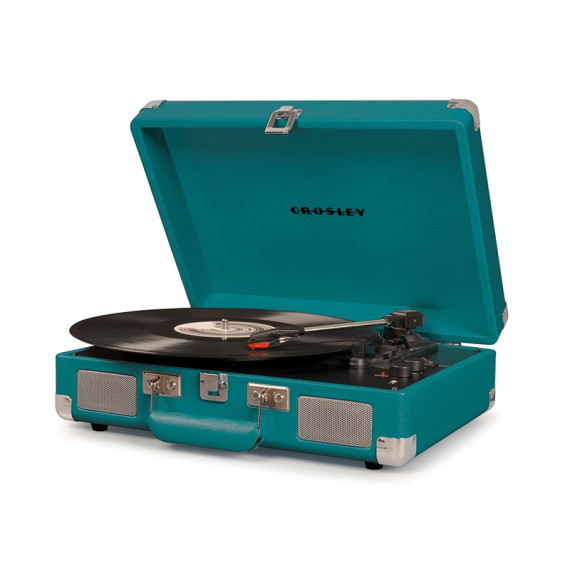 CROSLEY პორტატული ფირსაკრავი Cruiser Deluxe (Teal), 2 image CROSLEY პორტატული ფირსაკრავი Cruiser Deluxe (Teal), 2 image