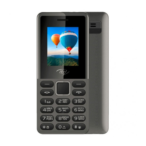Itel მობილური ტელეფონი IT2163R Elegant Black (აიტელი)