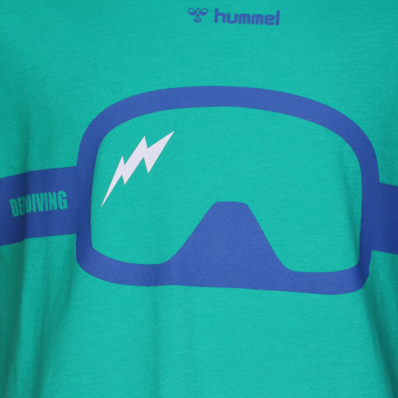 LUC მაისური - Hummel (ჰუმელი), ფერი: მწვანე, ზომა: 4, 4 image