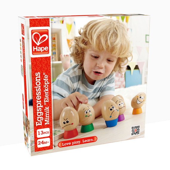 Hape ხის სათამაშო Eggspressions (ჰაპე) Hape ხის სათამაშო Eggspressions (ჰაპე)
